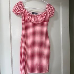 Miss guided plaid dress